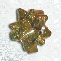 Mini Gift Bows - Prismatic Gold
